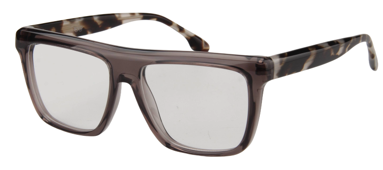 Men Cristal Eyeglasses: Lucas - Grey Demi - SpecSMART Eye Clinic (Diagonal View)