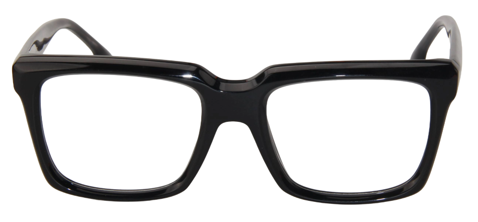 Men Cristal Eyeglasses: Magnus - Black Grey - SpecSMART Eye Clinic (Front View)