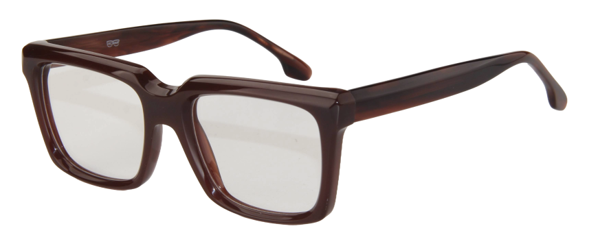 Men Cristal Eyeglasses: Magnus - Brown - SpecSMART Eye Clinic (Diagonal View)