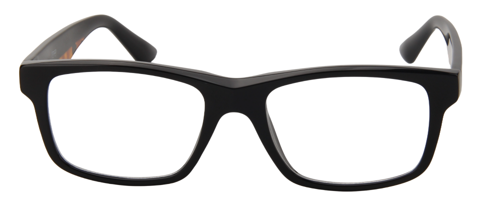 Men Cristal Eyeglasses: Martin - Black Demi - SpecSMART Eye Clinic (Front View)