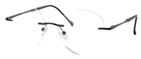 Thumbnail for Men Rimless Eyeglasses : Kumi - Matte Black - SpecSMART Eye Clinic (Diagonal View)