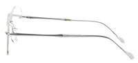 Thumbnail for Men Rimless Eyeglasses : Kumi - Matte Silver - SpecSMART Eye Clinic (Side View)