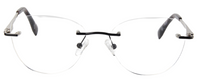 Thumbnail for Women Rimless Eyeglasses : Benny - Black Silver - SpecSMART Eye Clinic (Front View)