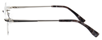 Thumbnail for Women Rimless Eyeglasses : Benny - Black Silver - SpecSMART Eye Clinic (Side View)