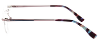 Thumbnail for Women Rimless Eyeglasses : Benny - Pink Blue - SpecSMART Eye Clinic (Side View)