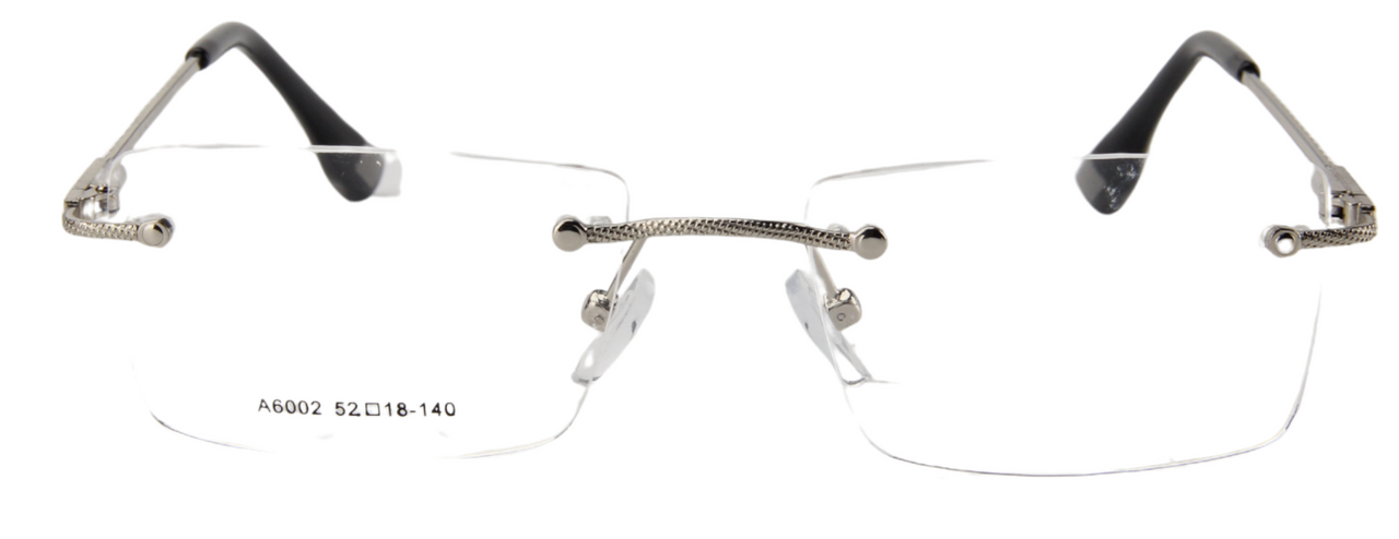 Men Rimless Eyeglasses : Elviz - Silver - SpecSMART Eye Clinic (Front View)