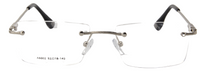 Thumbnail for Men Rimless Eyeglasses : Elviz - Silver - SpecSMART Eye Clinic (Front View)
