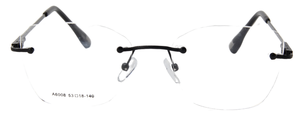 Men Rimless Eyeglasses : Kosi - Black - SpecSMART Eye Clinic (Front View)