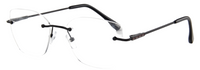 Thumbnail for Men Rimless Eyeglasses : Kosi - Black - SpecSMART Eye Clinic (Diagonal View)