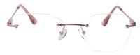 Thumbnail for Women Rimless Eyeglasses : Rose - Pink - SpecSMART Eye Clinic (Front View)