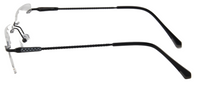 Thumbnail for Men Rimless Eyeglasses : Emi - Black - SpecSMART Eye Clinic (Side View)