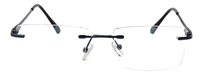 Thumbnail for Men Rimless Eyeglasses : Emi - Blue - SpecSMART Eye Clinic (Front View)