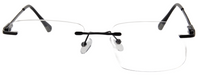 Thumbnail for Men Rimless Eyeglasses : Precious - Black - SpecSMART Eye Clinic (Front View)