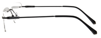 Thumbnail for Men Rimless Eyeglasses : Precious - Black - SpecSMART Eye Clinic (Side View)