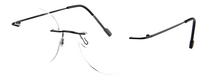 Thumbnail for Men Rimless Eyeglasses : Gravity - Black - SpecSMART Eye Clinic (Diagonal View)