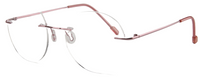 Thumbnail for Men Rimless Eyeglasses : Gravity - Pink - SpecSMART Eye Clinic (Diagonal View)