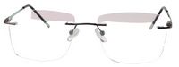 Thumbnail for Men Rimless Eyeglasses : Kay - Gun - SpecSMART Eye Clinic (Front View)