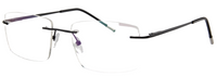 Thumbnail for Men Rimless Eyeglasses : Mark - Black - SpecSMART Eye Clinic (Diagonal View)