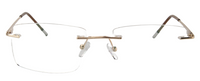 Thumbnail for Men Rimless Eyeglasses : Mark - Gold - SpecSMART Eye Clinic (Front View)