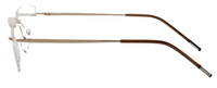 Thumbnail for Men Rimless Eyeglasses : Mark - Gold - SpecSMART Eye Clinic (Side View)
