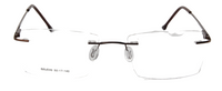 Thumbnail for Men Rimless Eyeglasses : Belin - Brown - SpecSMART Eye Clinic (Front View)