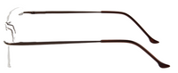 Thumbnail for Men Rimless Eyeglasses : Belin - Brown - SpecSMART Eye Clinic (Side View)