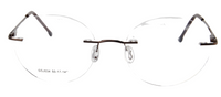 Thumbnail for Men Rimless Eyeglasses : Mirth - Brown - SpecSMART Eye Clinic (Front View)