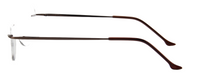 Thumbnail for Men Rimless Eyeglasses : Mirth - Brown - SpecSMART Eye Clinic (Side View)