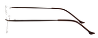 Thumbnail for Women Rimless Eyeglasses : Matha - Brown - SpecSMART Eye Clinic (Side View)