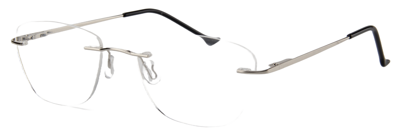 Women Rimless Eyeglasses : Matha - Silver - SpecSMART Eye Clinic (Diagonal View)