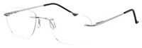 Thumbnail for Women Rimless Eyeglasses : Matha - Silver - SpecSMART Eye Clinic (Diagonal View)