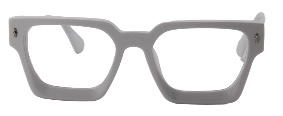 Afro Motif Women Eyeglasses: Zainab - White  - SpecSMART Eye Clinic (Front View)
