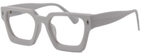 Thumbnail for Afro Motif Women Eyeglasses: Zainab - White  - SpecSMART Eye Clinic (Diagonal View)