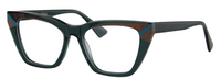 Thumbnail for Afro Motif Women Eyeglasses: Ifunanya - Transparent Green - SpecSMART Eye Clinic (Diagonal View)