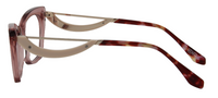 Thumbnail for Afro Motif Women Eyeglasses: Zara - Transparent Pink - SpecSMART Eye Clinic (Side View)