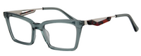 Thumbnail for Afro Motif Women Eyeglasses: Amaka - Transparent Green - SpecSMART Eye Clinic (Diagonal View)