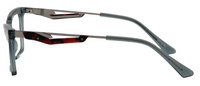 Thumbnail for Afro Motif Women Eyeglasses: Amaka - Transparent Green - SpecSMART Eye Clinic (Side View)
