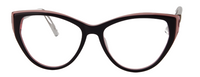 Thumbnail for Afro Motif Women Eyeglasses: Morayo - Dark Purple - SpecSMART Eye Clinic (Front View)