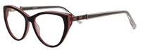 Thumbnail for Afro Motif Women Eyeglasses: Morayo - Dark Purple - SpecSMART Eye Clinic (Diagonal View)