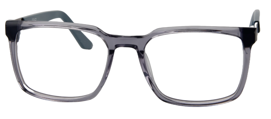 Afro Motif Women Eyeglasses: Makena - Transparent Grey - SpecSMART Eye Clinic (Front View)