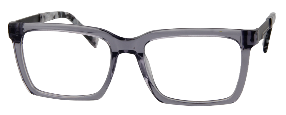 Afro Motif Women Eyeglasses: Oluchi - Transparent Grey - SpecSMART Eye Clinic (Front View)