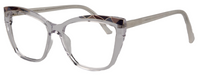 Thumbnail for Afro Motif Women Eyeglasses: Nia - Transparent - SpecSMART Eye Clinic (Diagonal View)