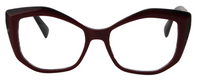 Thumbnail for Afro Motif Women Eyeglasses: Ayanna - Burgundy - SpecSMART Eye Clinic (Front View)