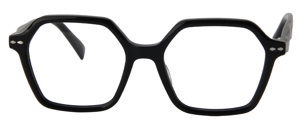 Afro Motif Women Eyeglasses: Eno - Black - SpecSMART Eye Clinic (Front View)