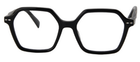 Thumbnail for Afro Motif Women Eyeglasses: Eno - Black - SpecSMART Eye Clinic (Front View)
