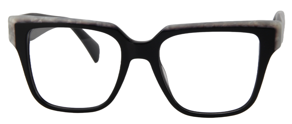 Afro Motif Women Eyeglasses: Kehinde - Black - SpecSMART Eye Clinic (Front View)