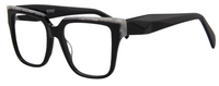 Thumbnail for Afro Motif Women Eyeglasses: Kehinde - Black - SpecSMART Eye Clinic (Diagonal View)