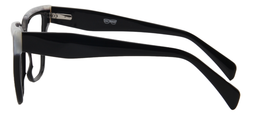 Afro Motif Women Eyeglasses: Kehinde - Black - SpecSMART Eye Clinic (Side View)