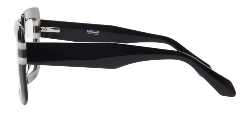 Afro Motif Women Eyeglasses: Chinasa - Black - SpecSMART Eye Clinic (Side View)
