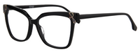 Thumbnail for Afro Motif Women Eyeglasses: Sade - Black - SpecSMART Eye Clinic (Diagonal View)